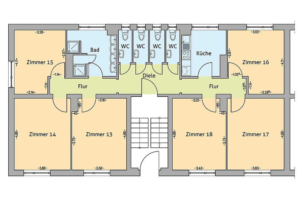 Grundriss An der Elisabethwiese Grundriss Elisabethwiese